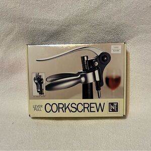 Silver Lever Pull Corkscrew